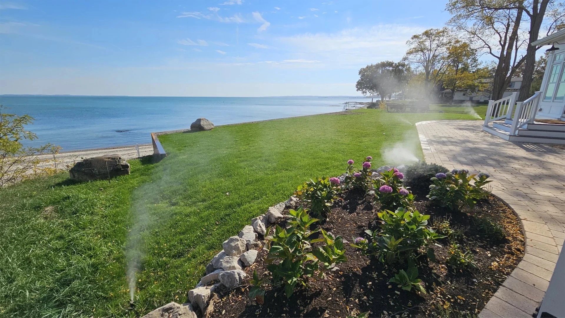 lakefront-sprinkler-irrigation-system - Simmons Landscape & Irrigation - Simmons Landscape & Irrigation lakefront-sprinkler-irrigation-system